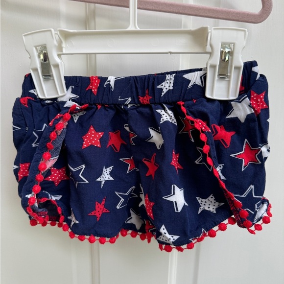 NWOT Epic Threads 3T Red White & Blue Star Girls Shorts - Picture 1 of 4